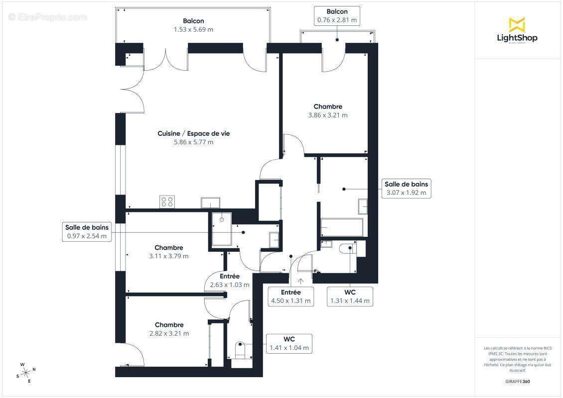 Appartement à ISSY-LES-MOULINEAUX
