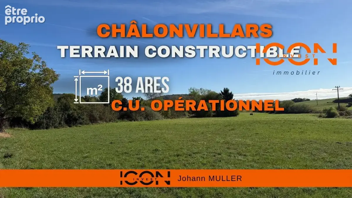 Photo Terrain à Chalonvillars au prix de 165 000€