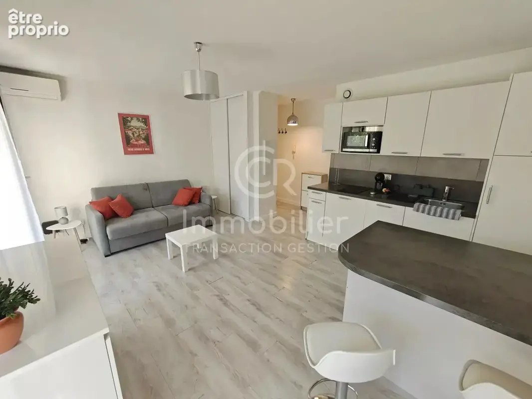 T1 27.33 m² rez-de-jardin sud parking piscine - photo 5