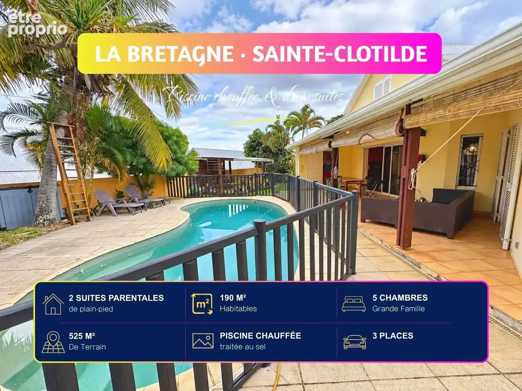 Maison 7 pièces 190 m² à vendre à Saint-Denis (97490) - photo 2