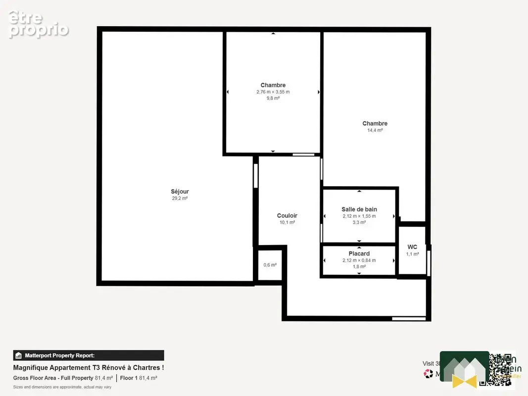 Appartement 3 pièces 70 m² à vendre à Chartres (28000) - photo 8