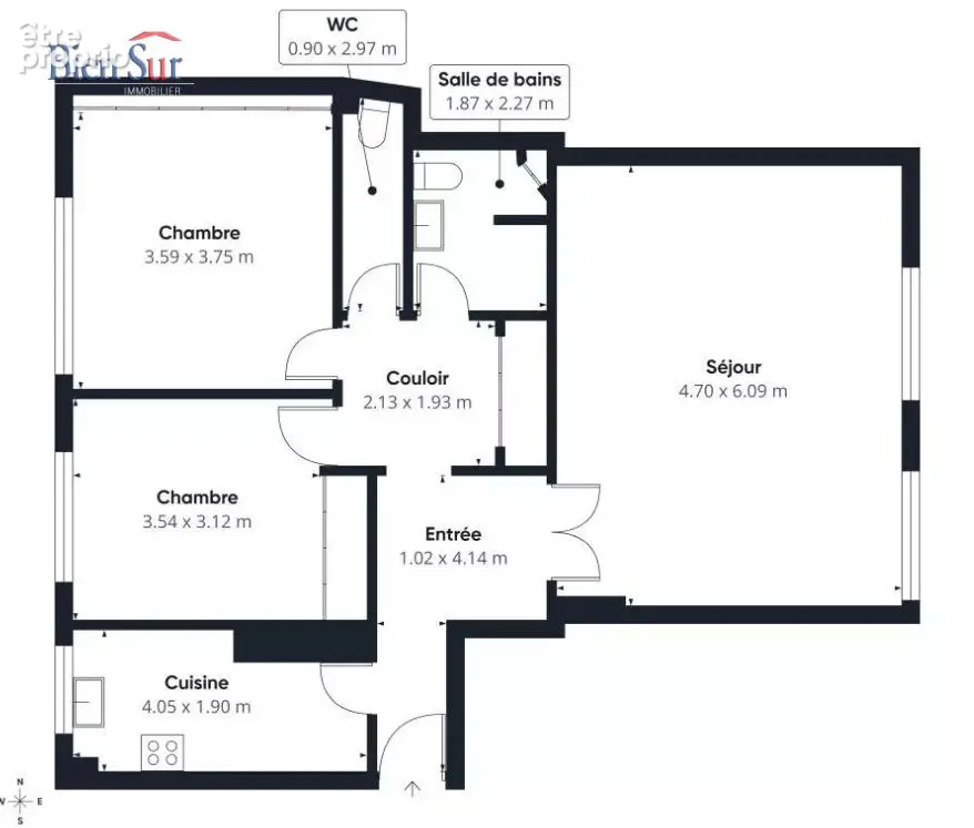 Appartement 3 pièces 83 m² à vendre à Paris-13e (75013) - photo 2