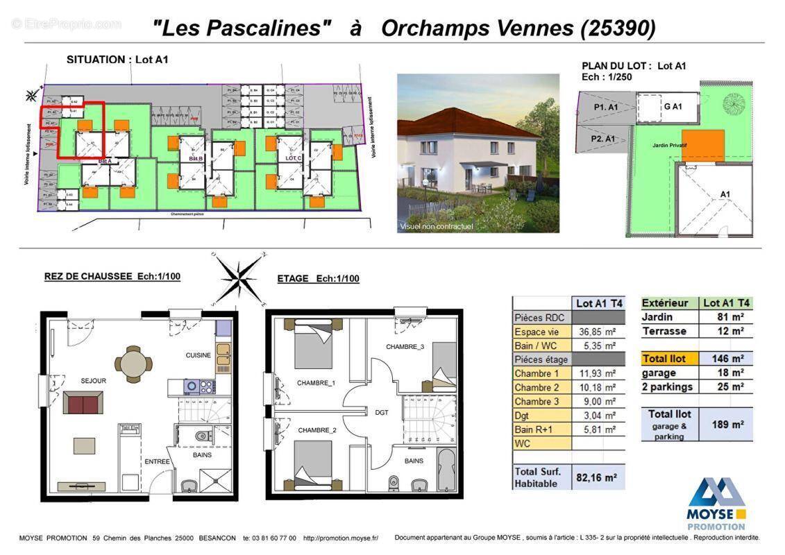 Appartement à ORCHAMPS-VENNES