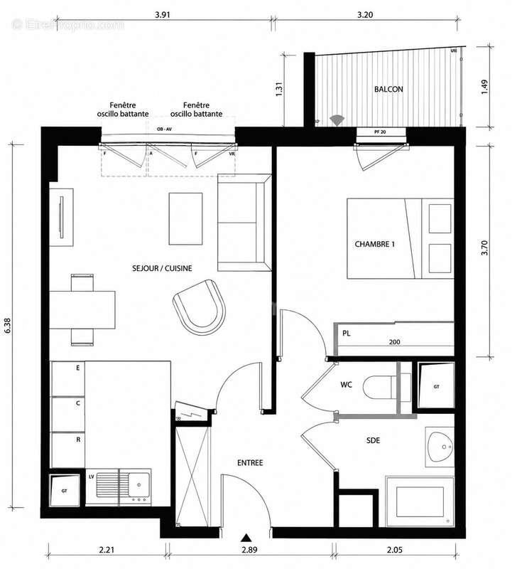 Appartement à VERSAILLES