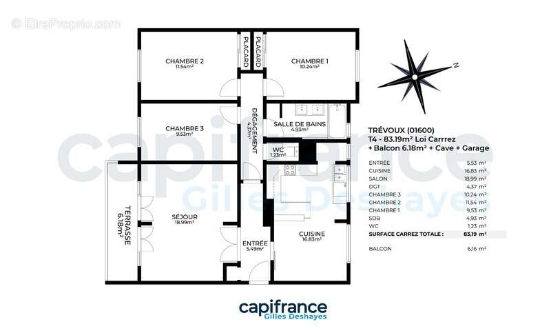 Appartement à JASSANS-RIOTTIER