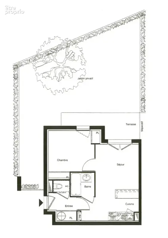 Appartement Villeneuve T2 34 m2 avec jardin LIBRE - photo 6