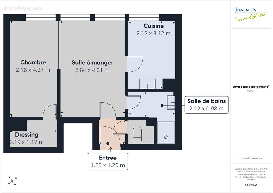 Appartement 2 pièces dans une copropriété sécurisée - photo 12