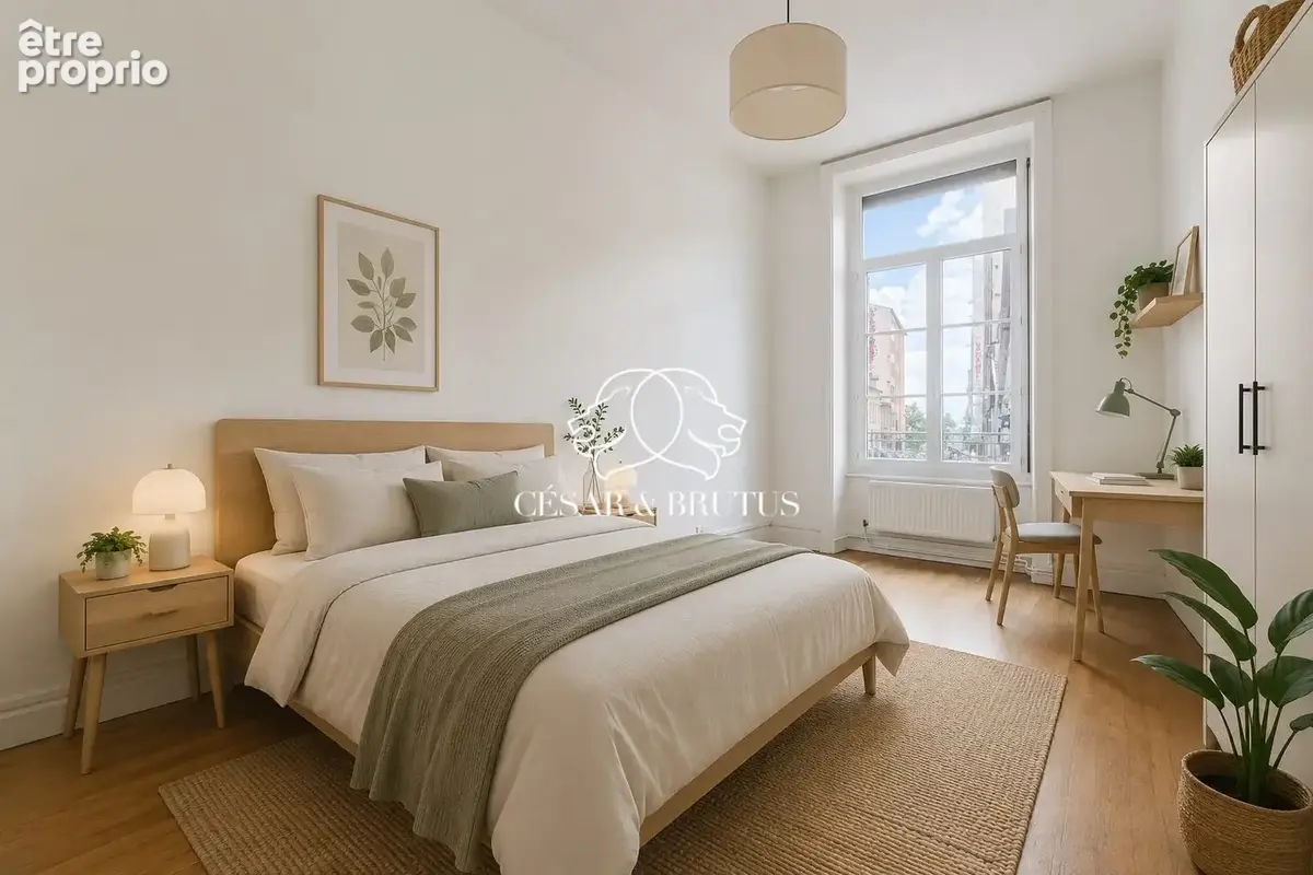 Chambre - meublée avec IA