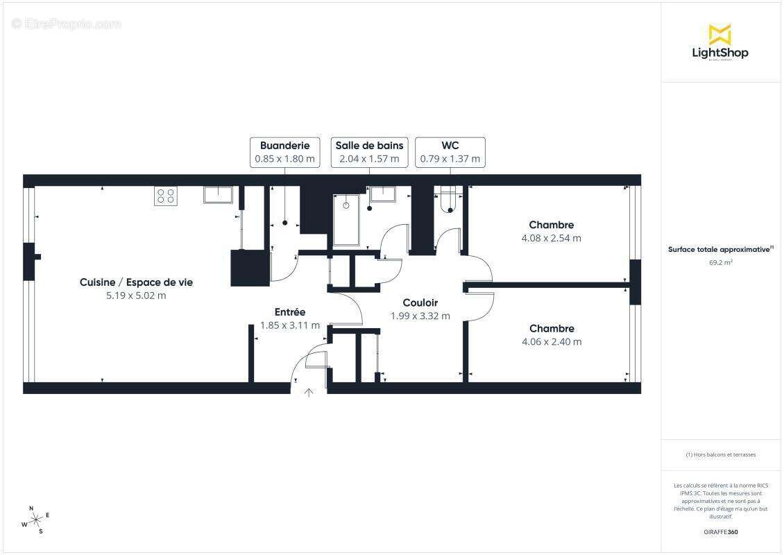 Appartement à PARIS-14E