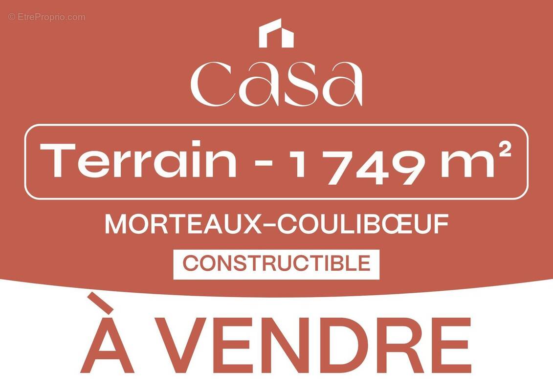 Terrain à MORTEAUX-COULIBOEUF