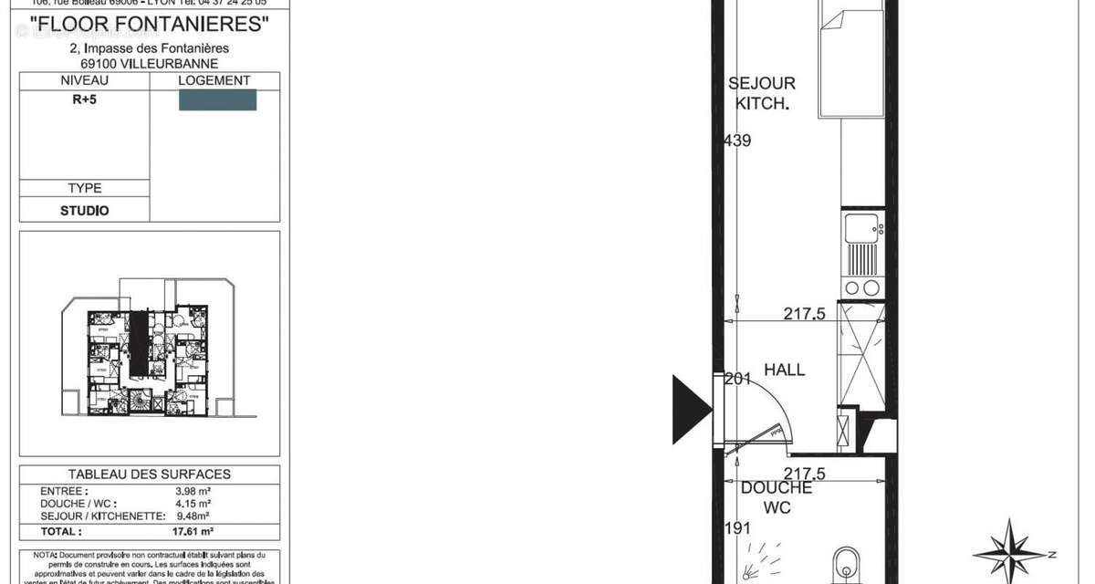 Appartement à VILLEURBANNE