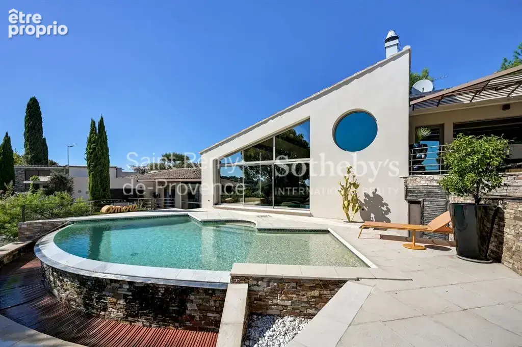 Villa d'architecte, vue panoramique et piscine a debordement - villeneuve les avignon - photo 19