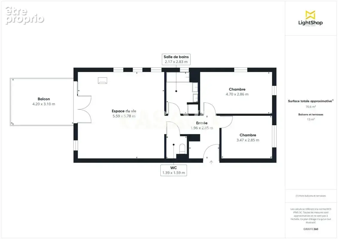 Vente Appartement 3 pièces de 71m² - 33440 Ambarès-et-Lagrave - photo 16