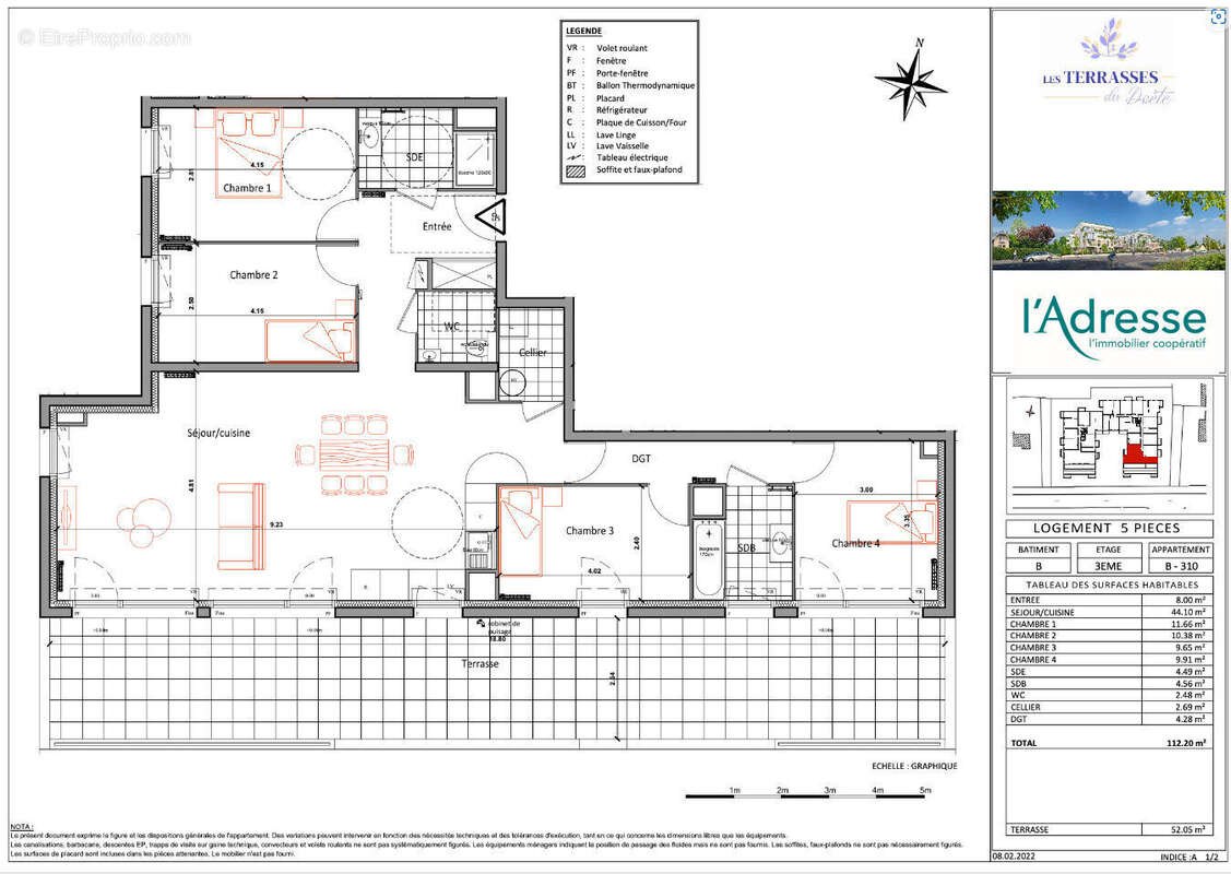 Appartement à SAINT-JEAN-DE-BRAYE