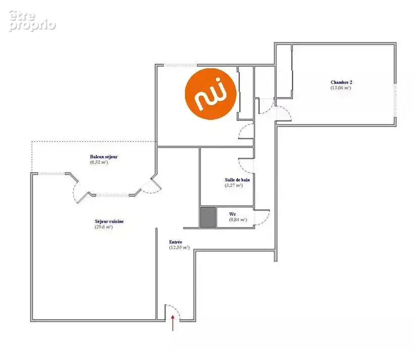 Appartement T3 - 69m² - Parking et cave - photo 10
