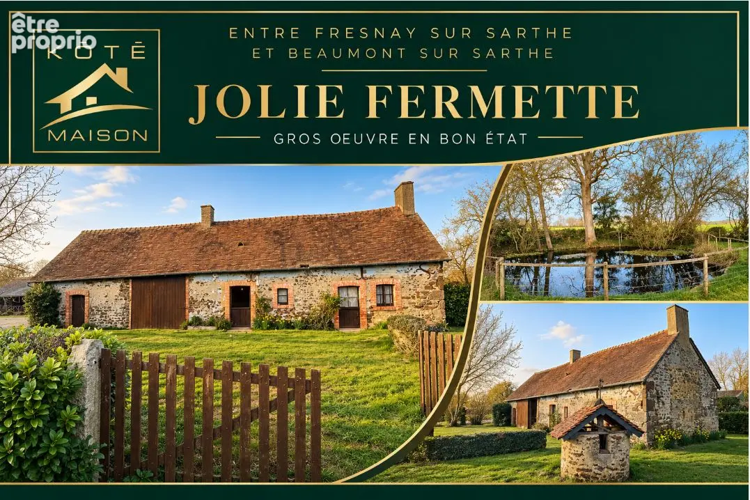 Fermette  a vendre  entre fresnay sur sarthe et beaumont sur sarthe - photo 1