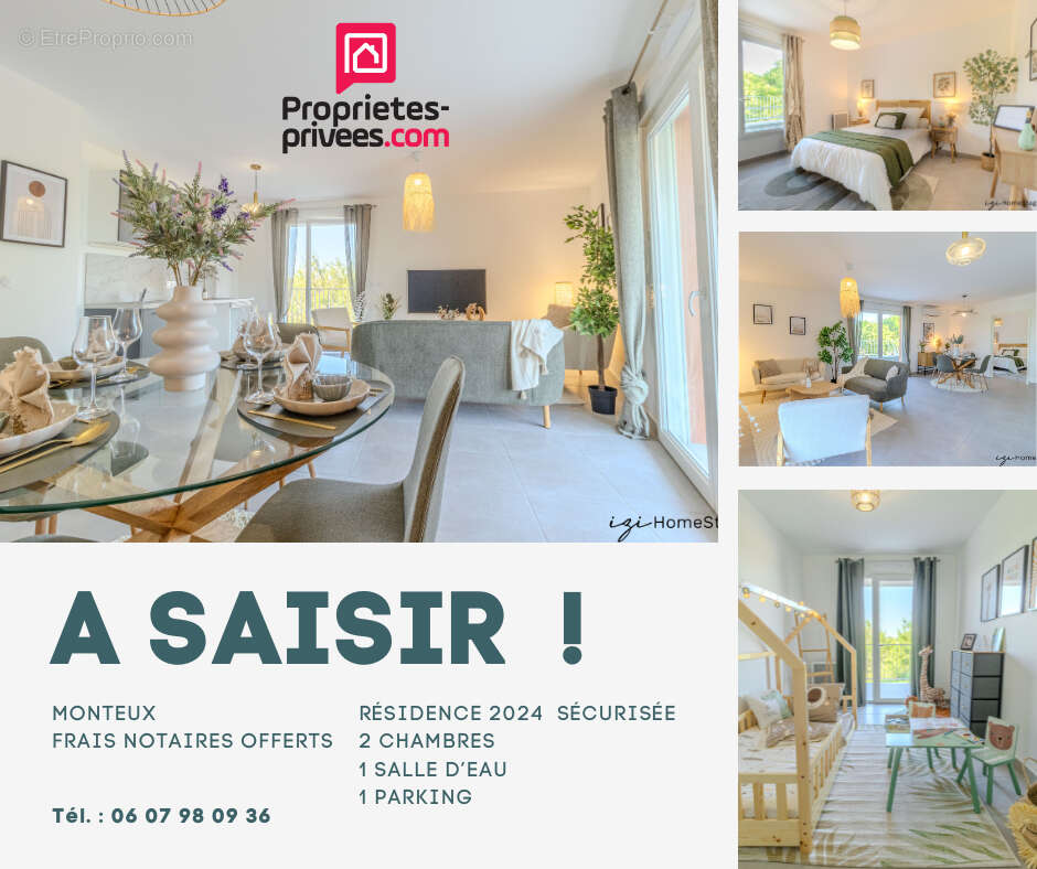 APPARTEMENT T3- 74,71 m² Idéalement situé: 242000  avec 2 terrasses et jardin , double  parkings. Très Grand confort MONTEUX (84 - photo 18