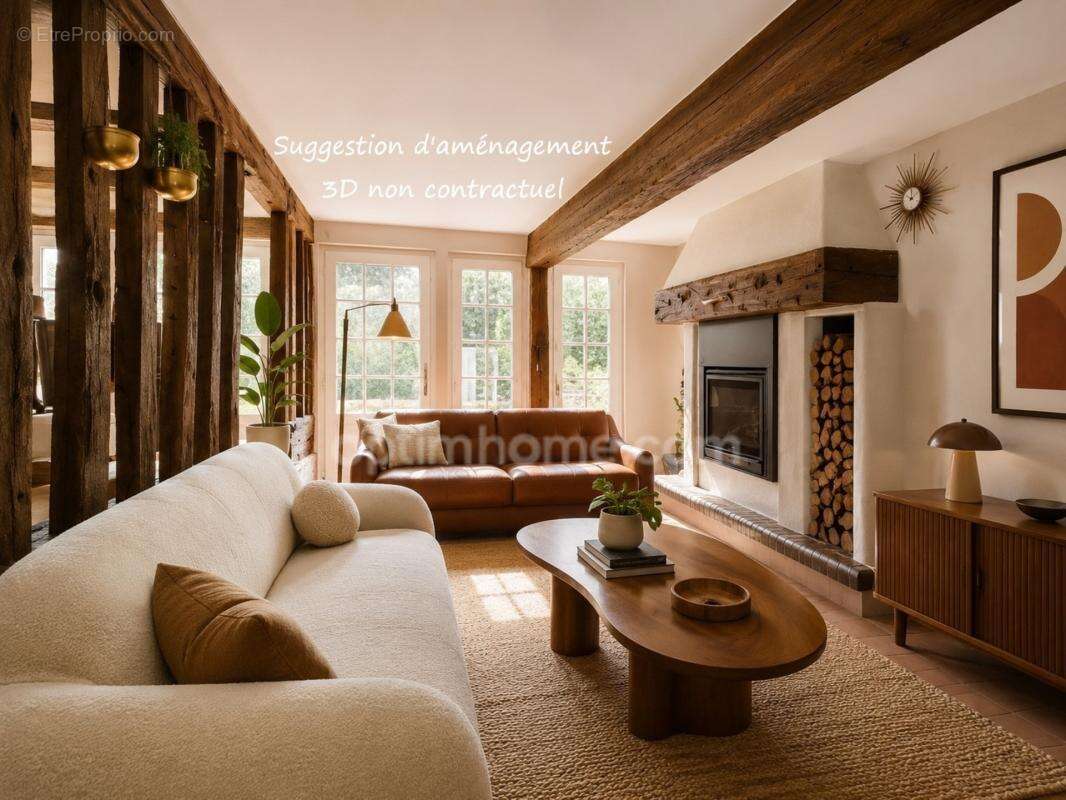 Maison normande de caractère de 121 m² avec 4 chambres, vie de plain-pied, Le Mesnil-Guillaume (14100), à moins de 10 minutes de - photo 14