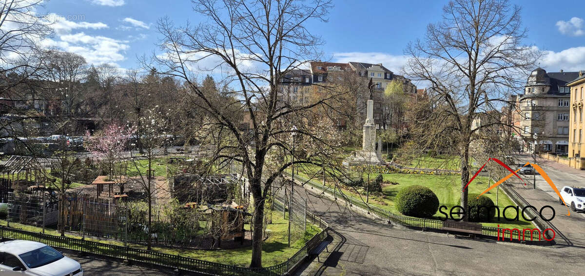 vue sur le parc du Général Sibille - Commerce à SARREGUEMINES