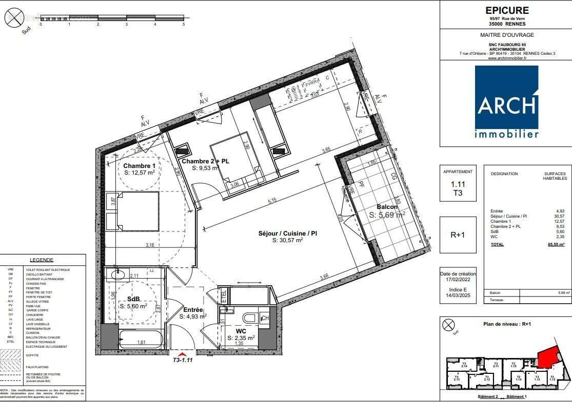 Appartement à RENNES