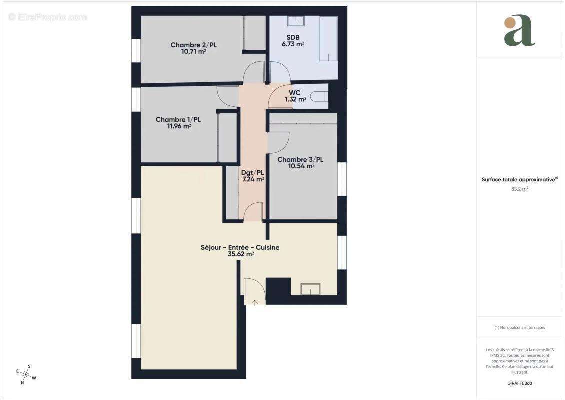 Appartement T4 traversant de 3 chambres – Lumineux et spacieux dans une résidence de standing à Survilliers - photo 16