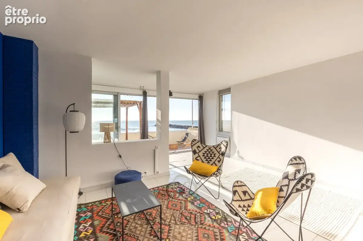 Appartement 60 m² vue mer Palavas-les-Flots  Rez-de-sable, terrasse 52 m², première ligne - photo 3