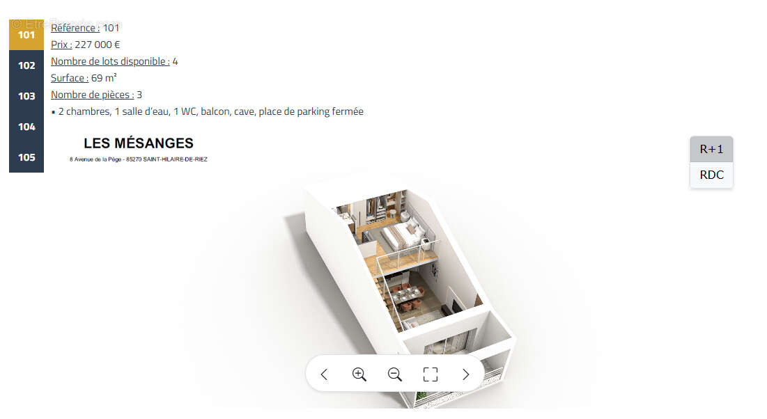 Appartement à SAINT-HILAIRE-DE-RIEZ