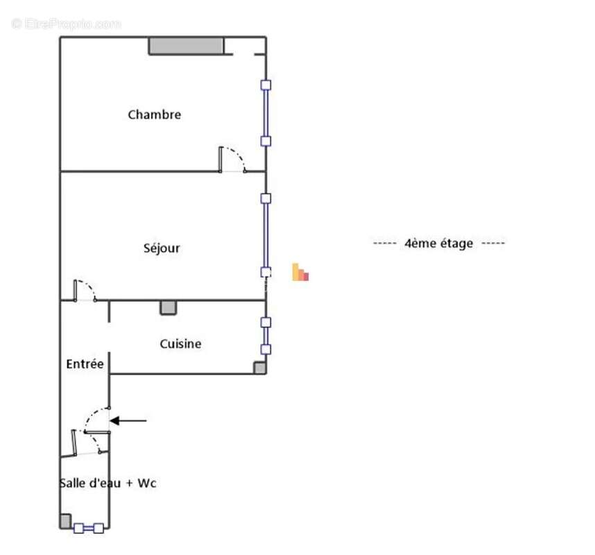 Appartement à PARIS-18E