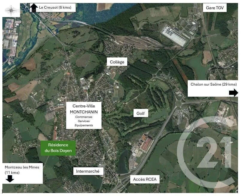 Appartement à MONTCHANIN