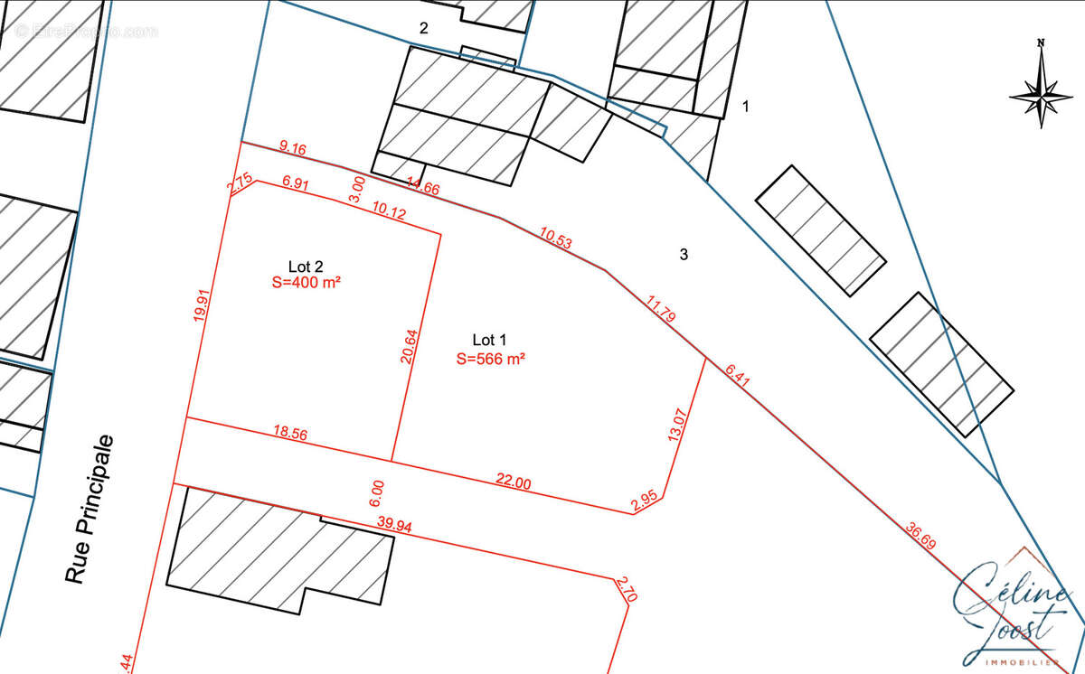 EXCLUSIF ! Terrain à bâtir de 5,66 ares hors lotissement - photo 2