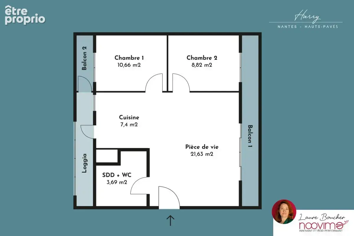 Hauts-Pavés, 3 pièces 52m2 refait à neuf avec cave stationne - photo 6