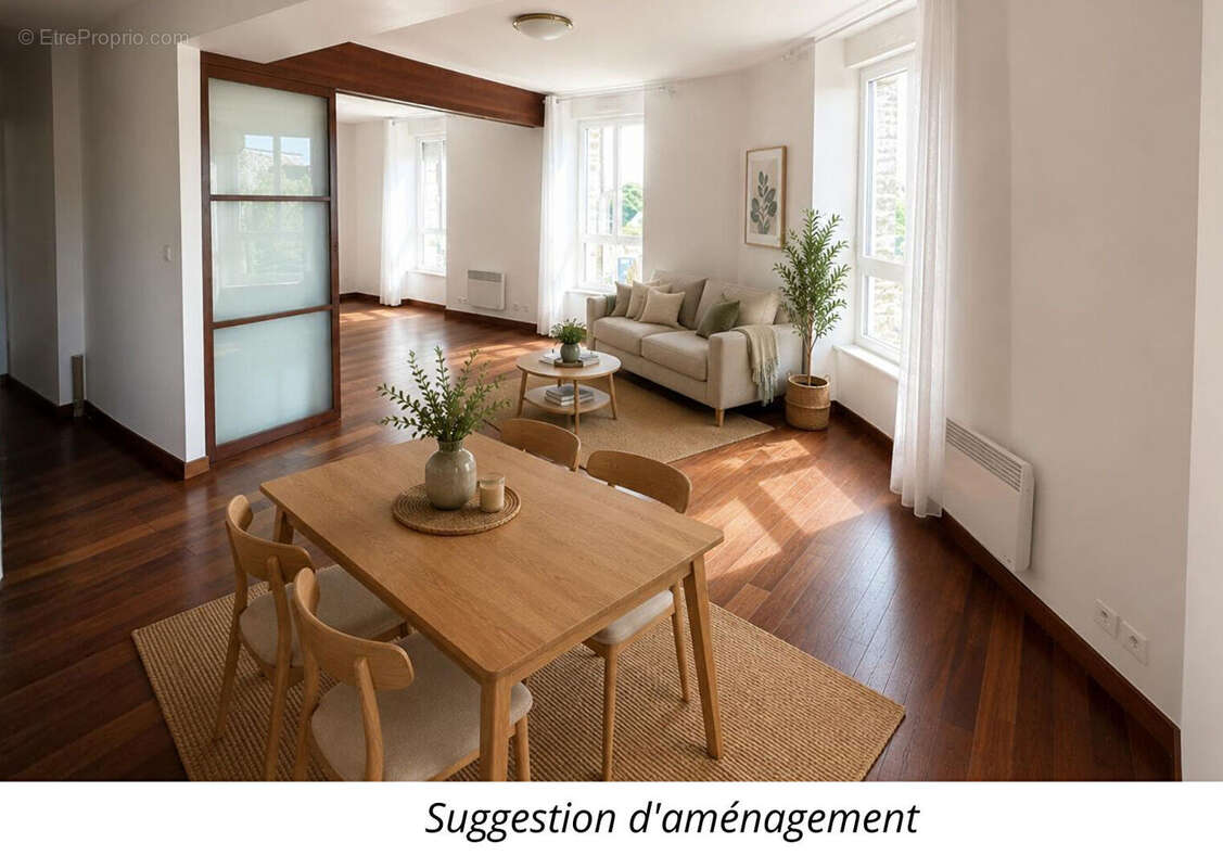 BEG MEIL Appartement T3 aperçu mer- Bourg et plage à pieds - photo 3