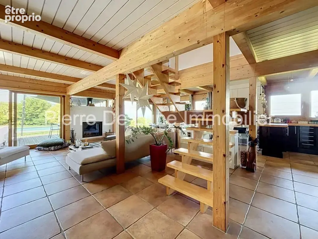 Trévignin – Maison d'exception en ossature bois avec vue dominante, piscine et panorama sur les montagnes - photo 14