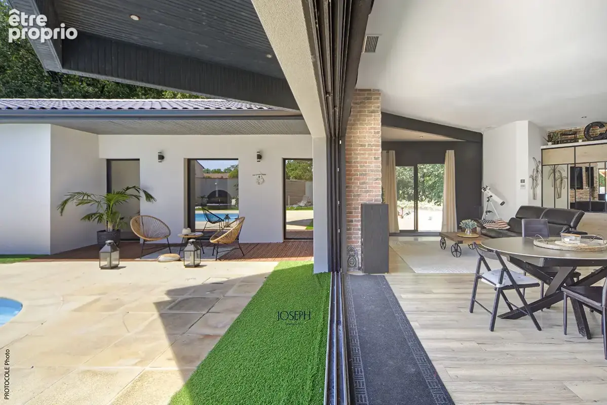 Villa de plain pied a pins justaret avec piscine - photo 5