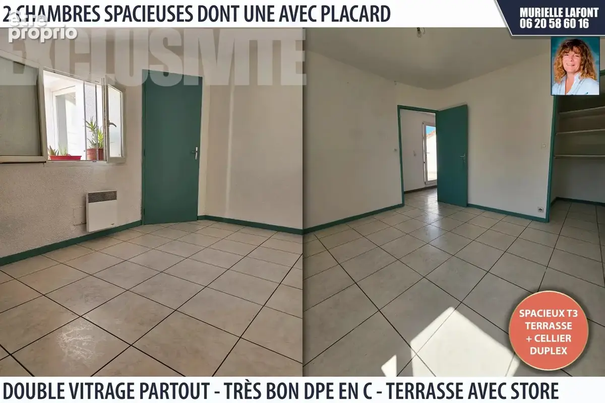 Appartement duplex T3 73 m², terrasse, bien situé - photo 3