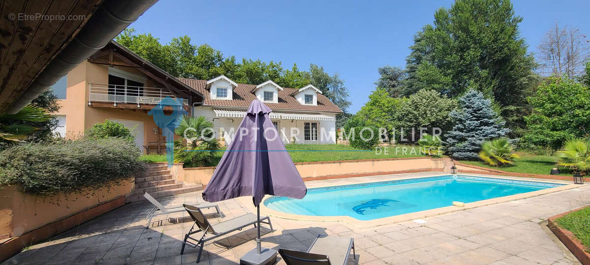 Dpt Haute-Garonne 31 - A vendre Ganties 31- Maison de ville T7 de 368 m2 sur terrain de 4490 m2 avec piscine e - photo 2