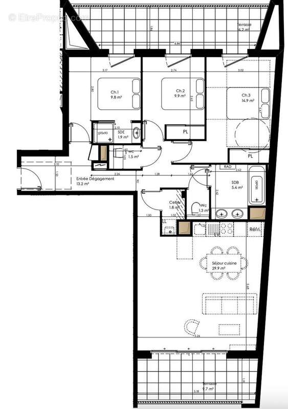 Appartement à PESSAC