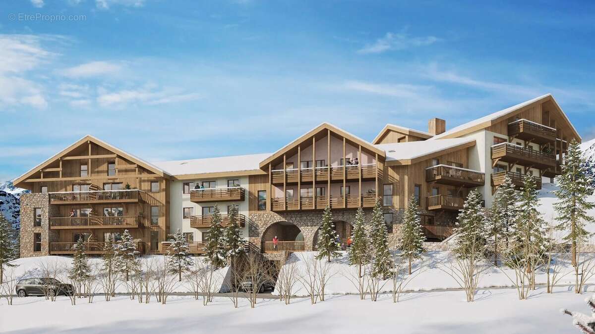 REF 253F - 5 Pièces + cabine dans le programme neuf « ALTIMA » vendu avec un casier à skis. Emplacement de stationnement en sout - photo 4