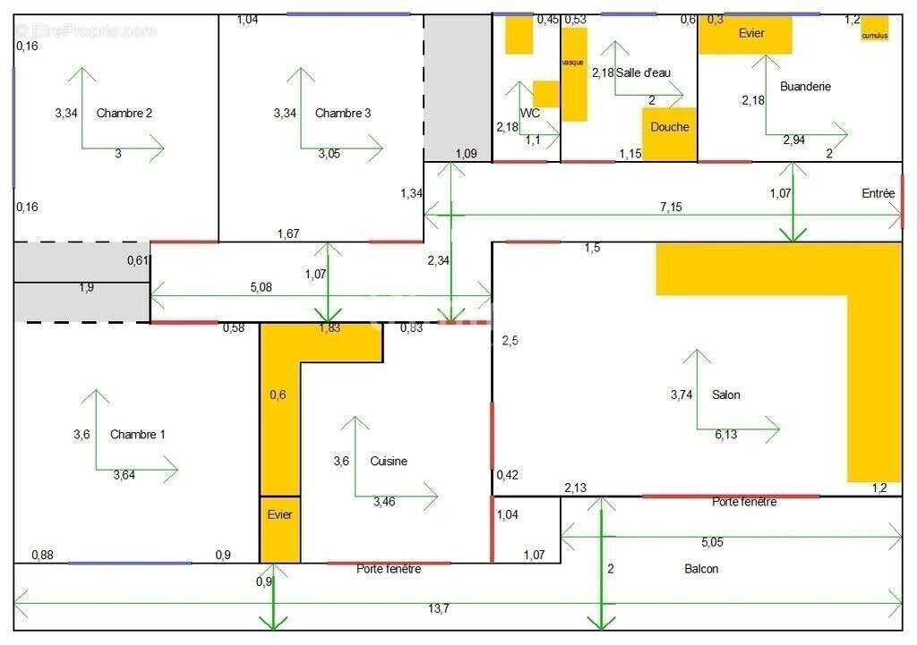 Appartement à QUILLAN