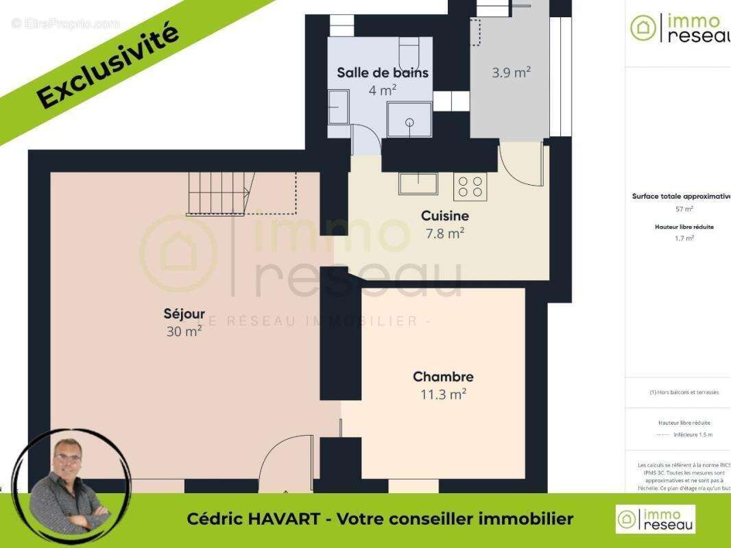 Maison 69 m² à Prissac  - photo 18
