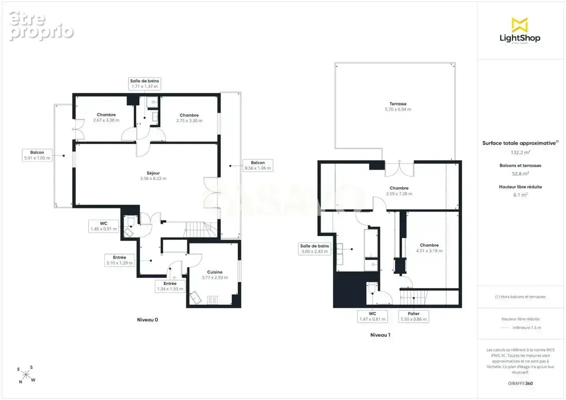Vente Appartement 5 pièces de 133m² - 75013 Paris - photo 2