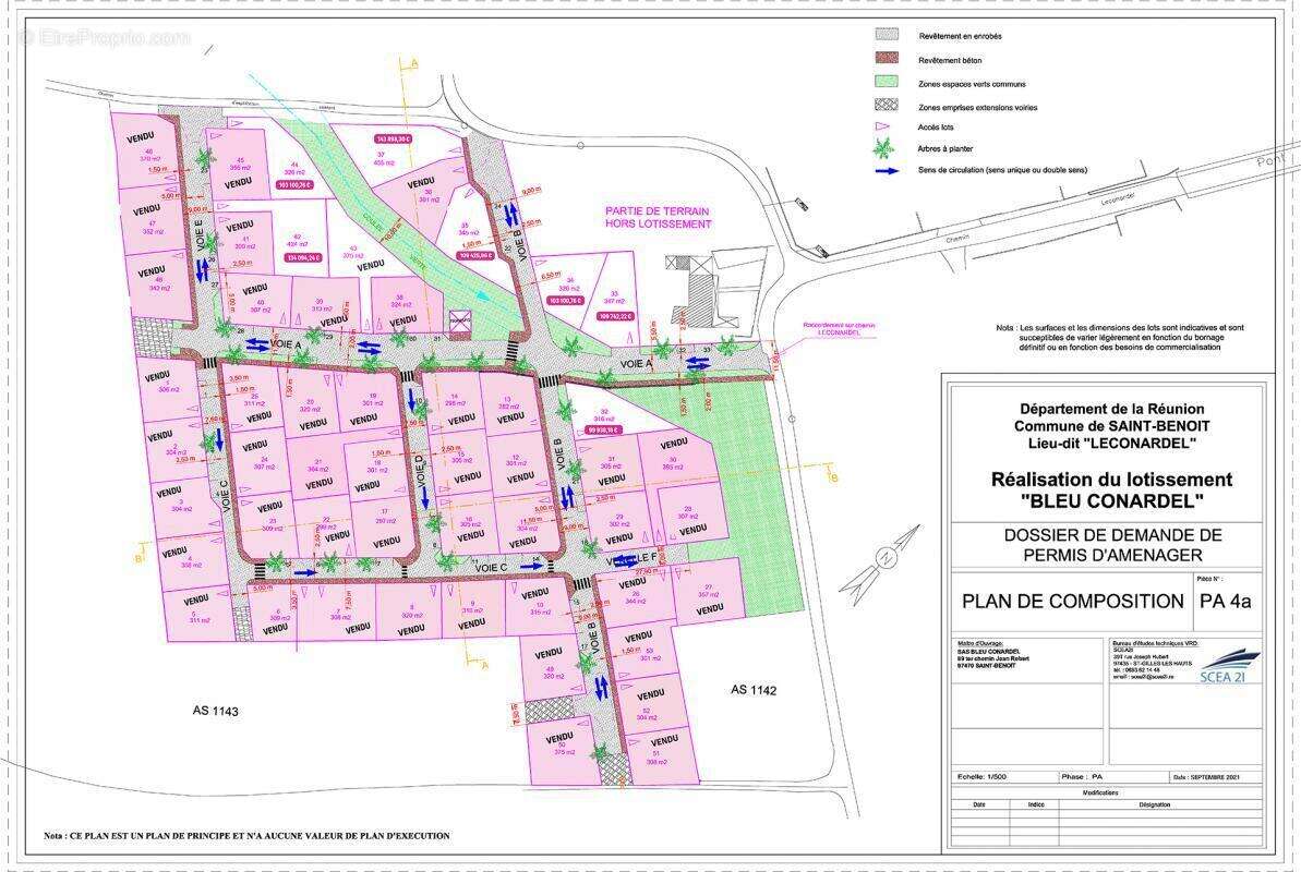 Terrain à SAINT-BENOIT