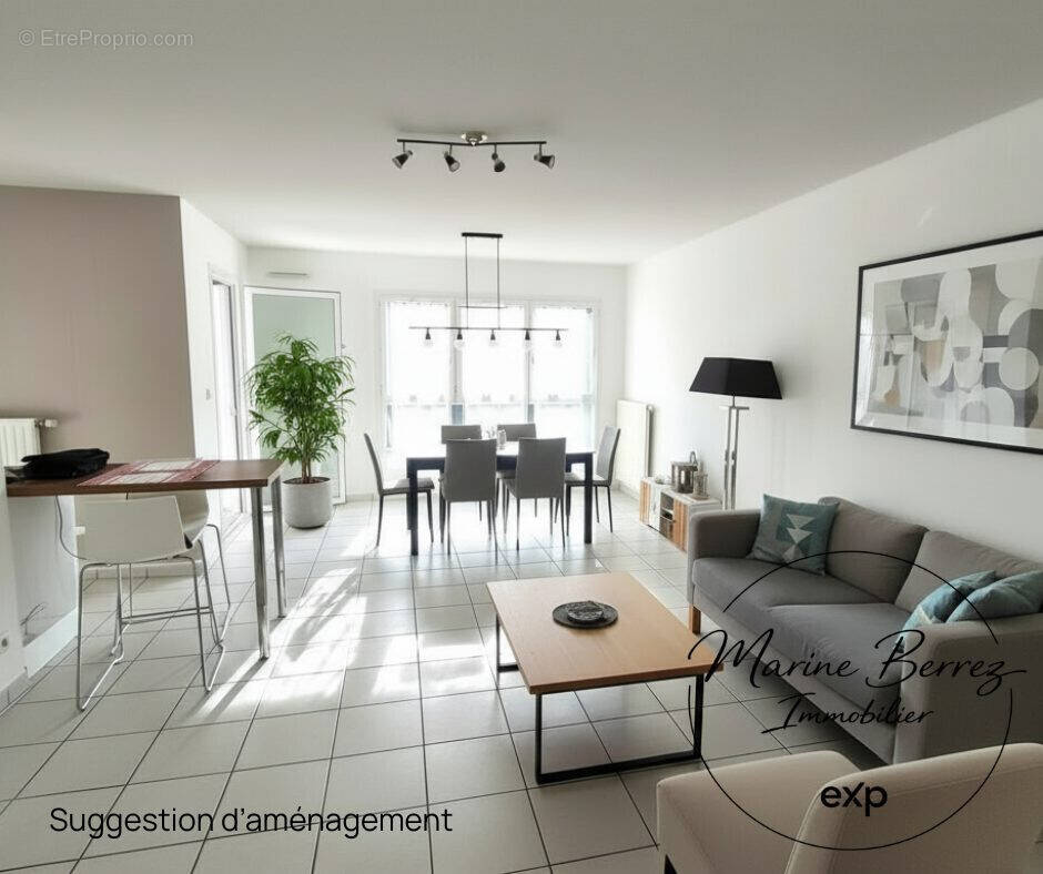 Salon-séjour - Appartement à CHAMBERY
