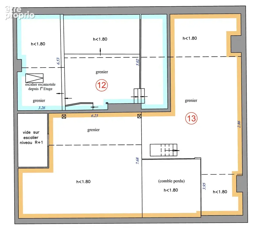 Laxou centre plateaux en duplex à aménager 141 m2 - photo 6