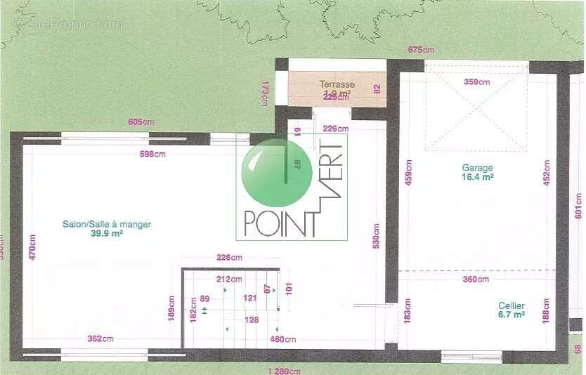 Terrain à VERT-LE-GRAND