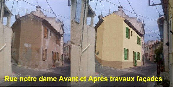 façade avant et après la rénovation - Maison à ALLAUCH