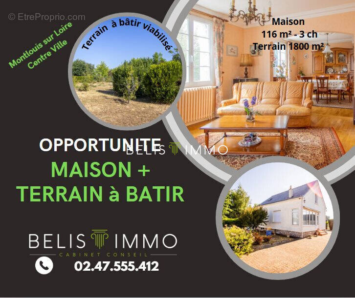 Maison à MONTLOUIS-SUR-LOIRE