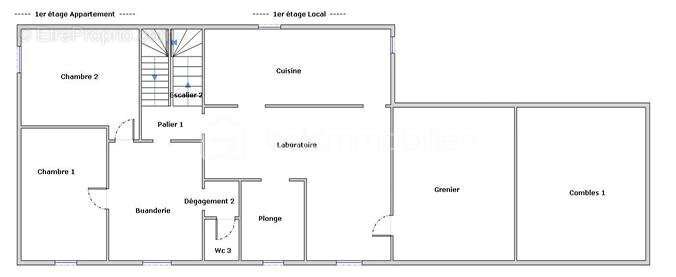 Immeuble en pierre avec ancien restaurant, appartement rénové et terrain de 2900 m² – Fort potentiel – Le Teil - photo 15