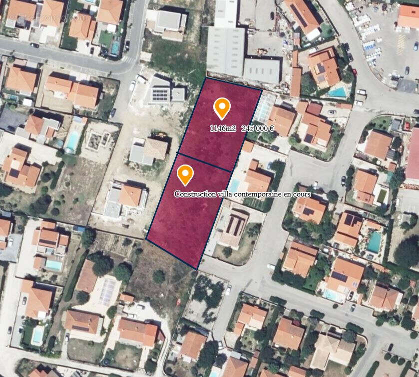 Villelongue De La Salanque Terrain Constructible de 1183 m2 - photo 2