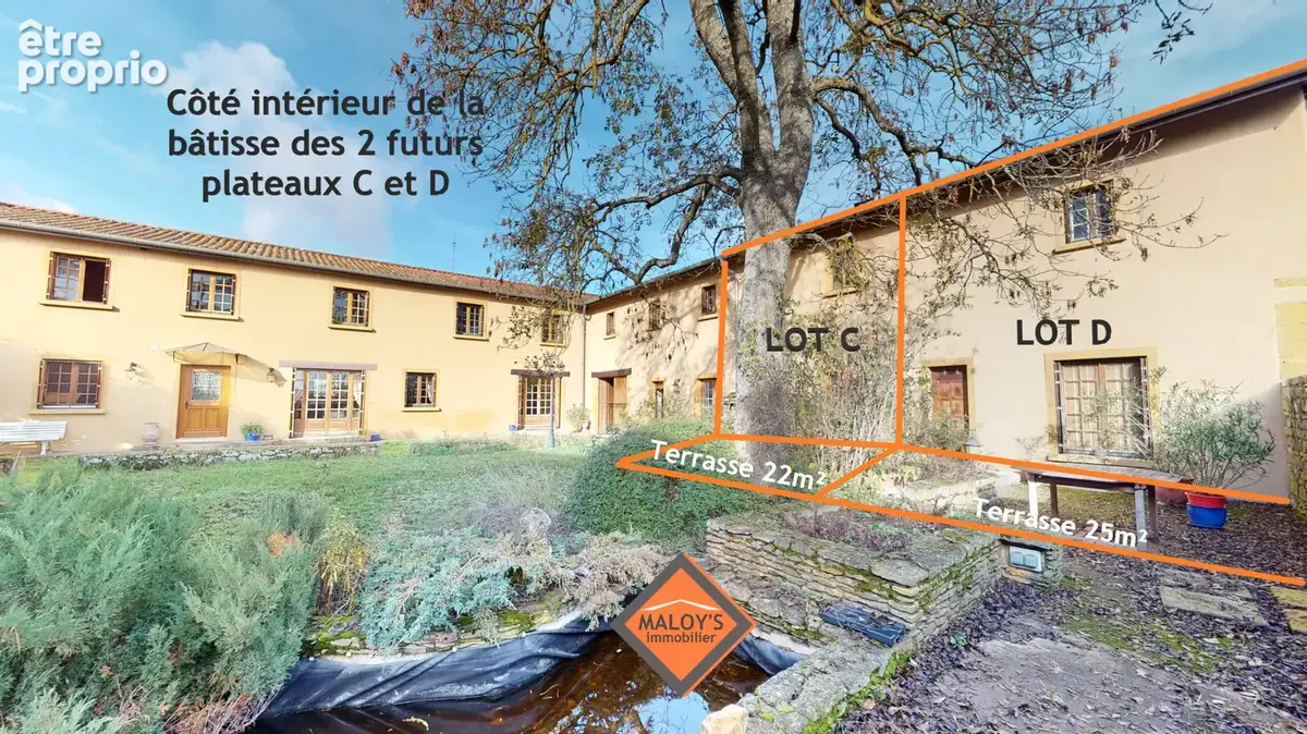 A SAISIR! 2 plateaux de 80 à 85 m2 au cœur d'une belle demeure à Châtillon d'Azergues - photo 2